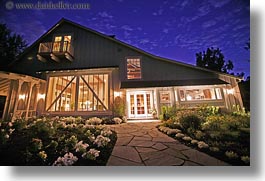 barn house, buildings, california, fronts, horizontal, long exposure, nite, sonoma, west coast, western usa, photograph