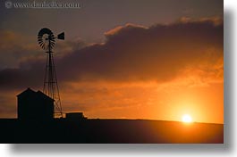 california, horizontal, sonoma, sunsets, west coast, western usa, windmills, photograph