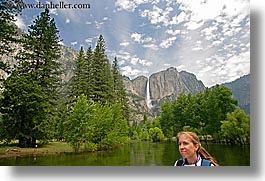 california, falls, horizontal, jills, nature, people, water, waterfalls, west coast, western usa, womens, yosemite, photograph