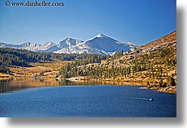 boats, california, horizontal, lakes, mountains, scenics, tenaya, water, west coast, western usa, yosemite, photograph