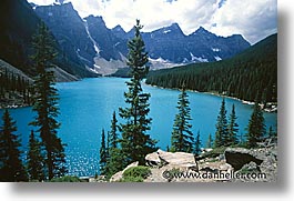 alberta, banff, canada, canadian rockies, horizontal, lake morain, lakes, moraine, mountains, wenkchemna peaks, photograph