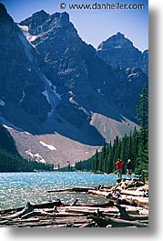 alberta, banff, canada, canadian rockies, lake morain, lakes, morraine, mountains, vertical, wenkchemna peaks, photograph