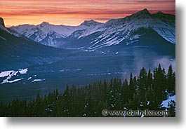 alberta, banff, canada, canadian rockies, horizontal, mountains, sunsets, photograph