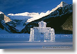 alberta, arches, canada, canadian rockies, horizontal, ice, lake louise, mountains, photograph