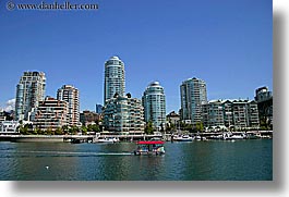 boats, canada, cityscapes, horizontal, vancouver, water, water taxi, photograph