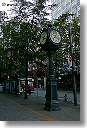 birks, canada, clocks, gastown, vancouver, vertical, photograph