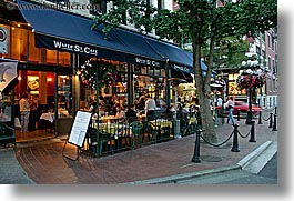 cafes, canada, gastown, horizontal, streets, vancouver, water, photograph