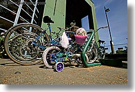 bicycles, canada, girls, granville island, horizontal, little, vancouver, photograph