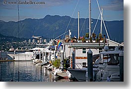canada, harbor, horizontal, houseboats, rows, vancouver, photograph