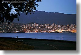 canada, cityscapes, horizontal, long exposure, nite, north, vancouver, photograph