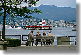 canada, gas station, horizontal, people, vancouver, viewing, photograph