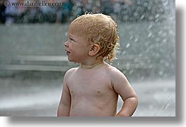 babies, canada, fountains, horizontal, people, running, toddlers, vancouver, water, photograph