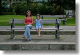 benches, canada, childrens, girls, horizontal, people, vancouver, womens, photograph