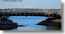 bridge, canada, horizontal, mountains, park, stanley, stanley park, vancouver, photograph