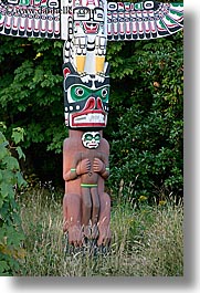 canada, poles, stanley park, totum, vancouver, vertical, photograph