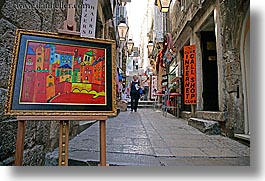 arts, croatia, display, dubrovnik, europe, horizontal, paintings, photograph