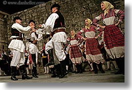 croatia, dancing, dubrovnik, europe, folk dancing, groups, horizontal, people, photograph