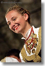 croatia, croatian, dance, dancers, dubrovnik, europe, folk dancing, vertical, womens, photograph