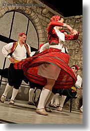croatia, dance, dubrovnik, europe, folk dancing, spinning, vertical, womens, photograph
