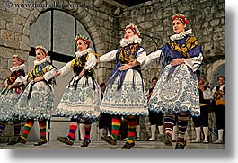 croatia, dance, dubrovnik, europe, folk dancing, groups, horizontal, womens, photograph