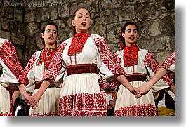 croatia, dance, dubrovnik, europe, folk dancing, horizontal, singing, womens, photograph