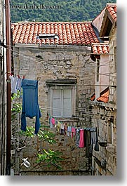 croatia, dubrovnik, europe, hangings, laundry, vertical, photograph