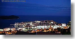 cityscapes, croatia, dubrovnik, europe, horizontal, long exposure, nite, panoramic, photograph