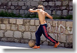 boys, croatia, dubrovnik, europe, horizontal, people, soccer, photograph