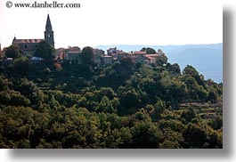 churches, croatia, europe, groznjan, hills, horizontal, photograph