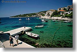 boats, croatia, europe, horizontal, hvar, lagoon, people, scenics, water, photograph