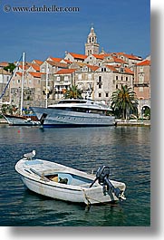 boats, croatia, europe, korcula, vertical, water, photograph