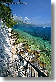 croatia, europe, from, korcula, ocean, scenics, vertical, views, walls, photograph
