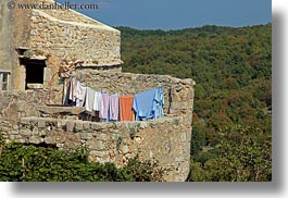 croatia, europe, hangings, horizontal, laundry, lubenice, photograph
