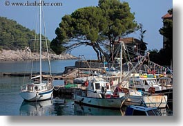 boats, coast, croatia, europe, harbor, horizontal, mali losinj, photograph