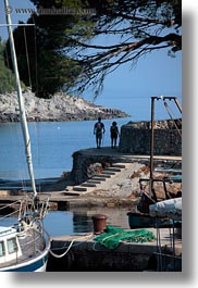 boats, coast, croatia, europe, harbor, mali losinj, vertical, photograph