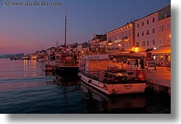 croatia, europe, harbor, horizontal, mali losinj, slow exposure, sunsets, photograph