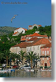 boats, croatia, europe, milna, towns, vertical, views, photograph