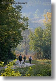 croatia, europe, hikers, hiking, hills, landscapes, motovun, nature, people, plants, scenics, trees, vertical, photograph
