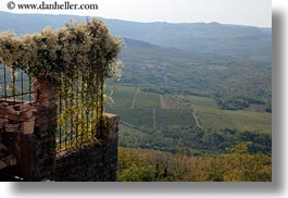 croatia, europe, gates, hills, horizontal, irons, landscapes, motovun, nature, overlook, scenics, photograph