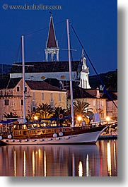 boats, croatia, europe, long exposure, nite, nostalgija, towns, vertical, water, photograph