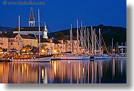 boats, croatia, europe, horizontal, long exposure, nite, nostalgija, towns, water, photograph