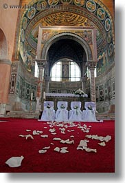 altar, christian, churches, croatia, europe, events, flowers, pedals, porec, religious, vertical, wedding, photograph