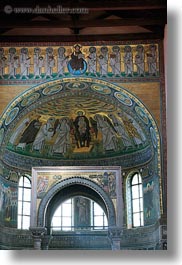 archways, christian, churches, croatia, domes, europe, porec, religious, structures, vertical, windows, photograph