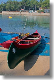 canoes, colorful, croatia, europe, punta kriza, vertical, photograph