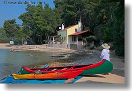 canoes, colorful, croatia, europe, horizontal, punta kriza, photograph