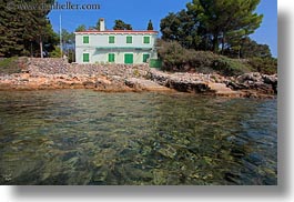 croatia, europe, horizontal, houses, punta kriza, water, photograph