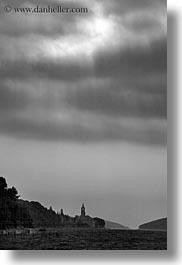 bell towers, blessed, buildings, churches, croatia, europe, rab, religious, st mary, st mary cathedral, structures, towers, vertical, photograph