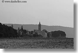 bell towers, blessed, buildings, churches, croatia, europe, horizontal, rab, religious, st mary, st mary cathedral, structures, towers, photograph