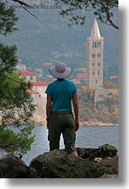 bell towers, blessed, buildings, churches, croatia, europe, rab, religious, st mary, st mary cathedral, structures, towers, vertical, photograph