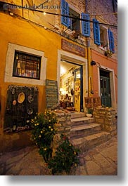 croatia, europe, restaurants, rovinj, stairs, vertical, photograph